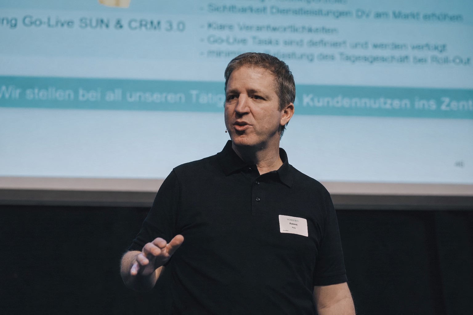 Als Speaker auf der Bühne